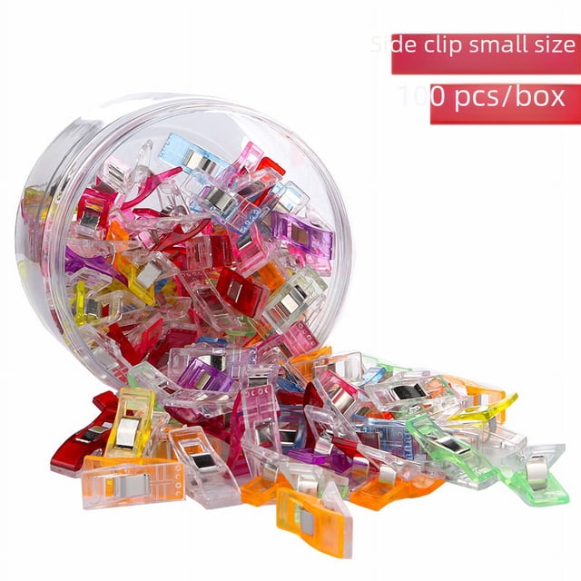 Pinza para la ropa Herramienta de bricolaje de color Clip de costura de posicionamiento Clip de parche de borde de plástico Abrazadera fija