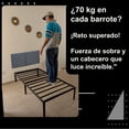 thumbnail image 5 of Base para Cama Individual de Acero Reforzado, con Cabecera Tapizada en Tela – Fácil de Armar y Resistente para Colchón, Marco de cama, Base de Cama, 5 of 5