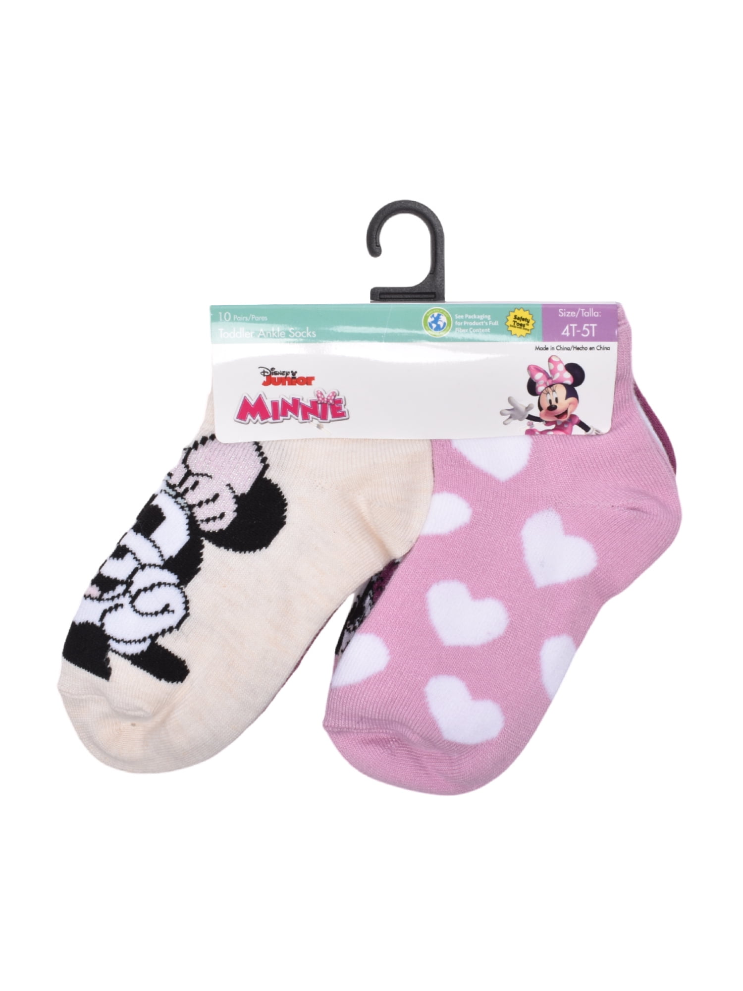 Character Toddler Ankle Socks, 10-pack, Sizes 12M- 5T