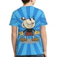 thumbnail image 2 of Cuphead Youth Unisex T-Shirt Crewneck Short Sleeve Double-Sided Print Tee Shirts Top For Boys Girls Kid Teen Small, 2 of 6