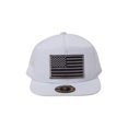 thumbnail image 3 of Top Headwear USA Flag Flat Bill Trucker Mesh Snapback Hat - White, 3 of 5