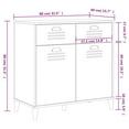 thumbnail image 4 of vidaXL Sideboard VIKEN White 80x40x80 cm Engineered Wood, 4 of 5
