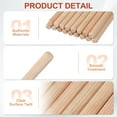 thumbnail image 4 of Uxcell Wooden Dowel Pins 11/4" x 1" (6mm x 25mm) Fluted Dowels for Crafts Furniture DIY Hardwood, 4 of 7