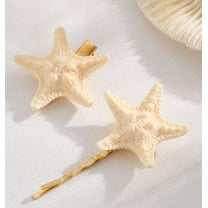 MRLESS 2pcs Star Hair Clip Sea Hair Clips Mermaid Hair Accessories Mermaid Costume Women Seashell Hair Clip Mermaid Outfit for Women