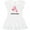 AA-White, variant on Inktastic Grandma Loves Me Flamingo Grandchild Girls Baby Dress