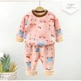 thumbnail image 1 of Conjunto de pijamas de invierno para niños, ropa de dormir de algodón con dibujos animados, para el hogar, para niñas de 4, 6 y 8 años, 1 of 4