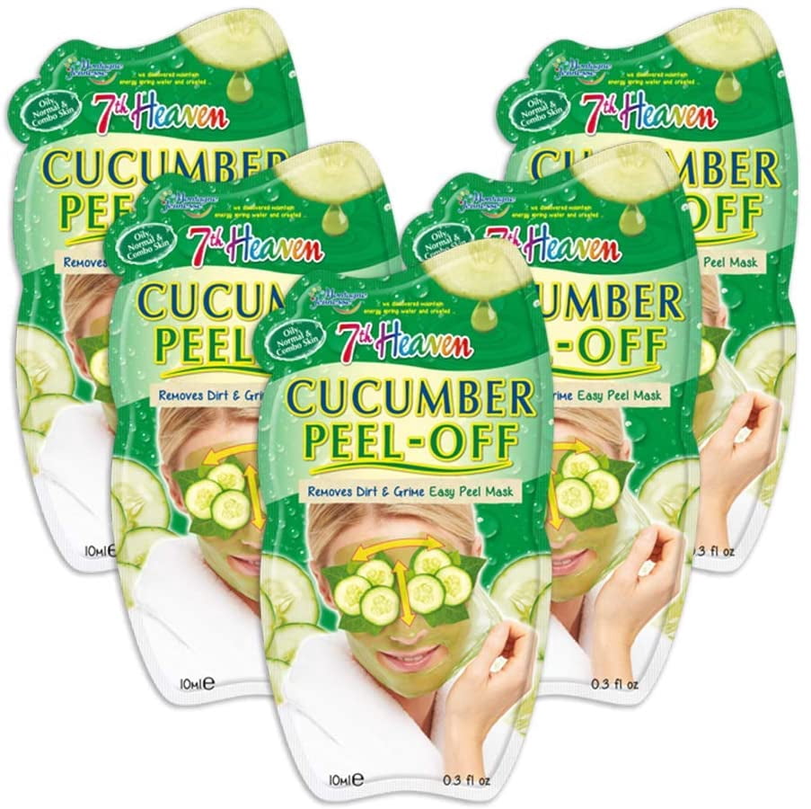 7th Heaven Peel Off Cleansing Masks Cucumber Face Masks Leave Your
