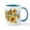 White/Blue Inside, variant on CafePress - Sunflower Mug - 11 oz Ceramic Mug - Novelty Coffee Tea Cup
