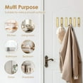 thumbnail image 6 of Grusce 6PCS Folding Coat Hooks, Foldable Gold Wall Hooks, Heavy Duty Foldable Hook Bathroom Towel Hooks, Robe Hooks Wall Mounted for Hanging Coat Towels Clothes Hat Bags Keys, 6 of 11