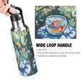 thumbnail image 4 of Yayeee 20oz Insulated Water Bottle Double Wall Stainless Steel with Flip Straw Lid, Red Goldfish, 4 of 7
