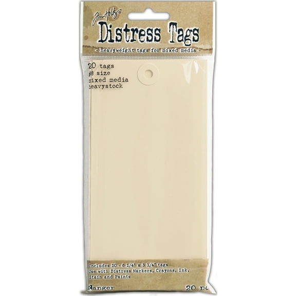 Tim Holtz Distress Mixed Media Heavystock Tags #8 20/Pkg
