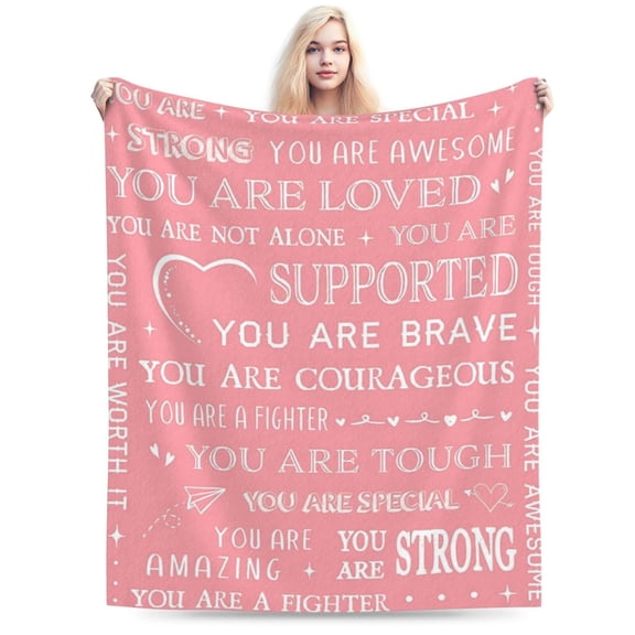 Get Well Soon Gifts for Women- Inspirational Gifts Blanket, Feel Better After Surgery Gifts for Sick Women, Thinking of You Gift for Her Friend Sister Coworker, 60x50