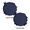 H, variant on 15 Inch Round Chair Cushions with Ties,Anti-Slip Chair Seat Cushions,Circle Chair Pad for Kitchen Dining Chairs Bar Hight Stool,A