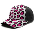 thumbnail image 2 of Leopard Print Baseball Cap Adjustable Size – Stylish Spliced Design Trucker Hat, Dad Hat with Full Print Front & Brim, Breathable Cotton Blend Snapback for Sports, Travel & Daily Wear, 2 of 3