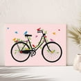 thumbnail image 1 of PixonSign Canvas Print Wall Art Bike Covered in Rainbow Birds Transportation Wilderness Illustrations Modern Art Contemporary Colorful Multicolor Ultra for Living Room, Bedroom, Office - 12x18, 1 of 5