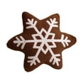 thumbnail image 2 of 16.5Inch Christmas Gingerbread Snowflake Pillows, Christmas Decoration Winter Throw Pillows Soft 3D Shaped Ginger Bread Snow Flake Throw Cushion for Sofa Bedroom Christmas Decorations, 2 of 6