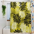 thumbnail image 6 of Yellow Black Floral Shower Curtain, Vintage Yellow White Black Flower Waterproof Shower Curtain Set with 12 Hooks Lightweight Bath Curtains Fabric Bathroom Decor 36x72 Inches, 6 of 9