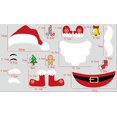 thumbnail image 3 of (E)Pegatinas navideñas para puertas Pegatinas de árboles de Navidad simulados Papel tapiz de decoración festiva para fiestas, 3 of 4