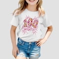 thumbnail image 1 of iTNHFP Hauts d'Été pour Adolescentes Enfants Mode Décontractée Imprimé Col Rond T-Shirt Manches Courtes Ample 9275, 1 of 3