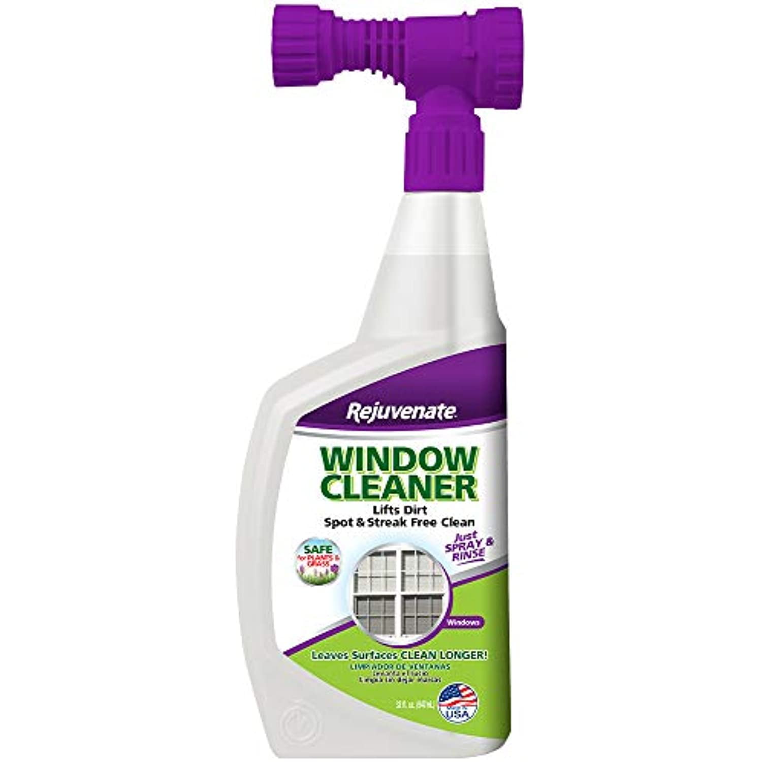Rejuvenate High Performance Outdoor Window Spray and Rinse Cleaner with
