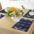 thumbnail image 4 of Ambesonne Constellation Place Mats Set of 4, Zodiac Sign Set, Standard Size, Dark Blue Blue White, 4 of 6