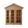 ALEKO CED6VAASA Canadian Red Cedar Outdoor and Indoor Wet Dry Sauna, 6 kW Harvia KIP Heater, 6 Person