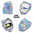 thumbnail image 5 of FORMRS Mini Backpack Purse for Women Travel Daypack Casual Shoulder Bag, Neon Starfish Pattern, 5 of 7