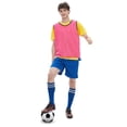 thumbnail image 3 of TOPTIE Nylon Mesh Scrimmage Team Training Vests, Event Vest for Basketball, Soccer Bibs for Adult Young-Orange-Child, 3 of 8