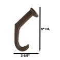 thumbnail image 2 of Pack Of 2 Cast Iron Rustic Western Rugged Railroad Nail Spike Wall Coat Hooks, 2 of 9
