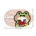 thumbnail image 3 of BAIANNAN 40*60cm Bath Mat Cute Pink Cartoon Frog Bathroom Carpet Bathtub Entrance Waterproof Slip-resistant Foot Mats Toilet Shower Rug, 3 of 5