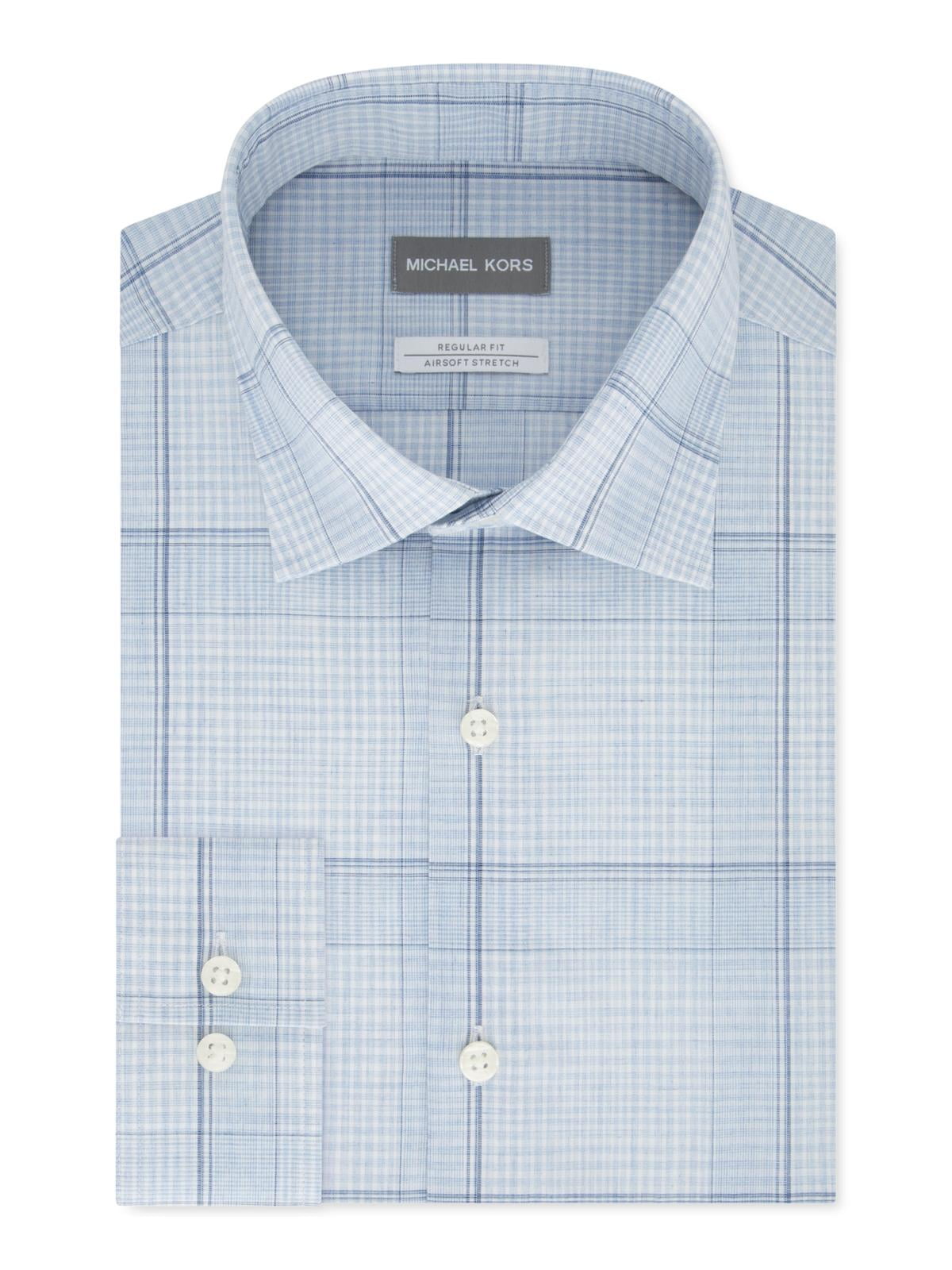 Michael Kors Mens Wool Blend Plaid 