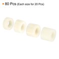 thumbnail image 3 of Unique Bargains Round Spacer Washer Set, 80 Pack Nylon 5,8,10,12mm Length for M8 Screws Block, Beige, 3 of 5