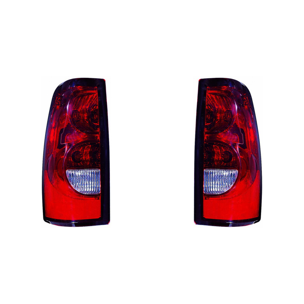 1-Pair Replacement Tail Light Assembly 1500/2500, w/ Fleetside Chevy Silverado 