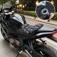 thumbnail image 4 of Motorcycle Seat Cushion, 100% Gel 3D-Honeycomb Rider Cushion for Motorcycle, Universal Non-Slip Grip Ergonomic Motor Seat Pad, Structure TPE Shock Absorption Breathable for Long Rides, 4 of 8