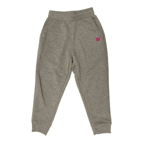 Jogger Wilson para Niña con Elástico en Cintura y Tobillos Bolsillos Enfrente Gris Talla 10