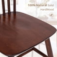 thumbnail image 7 of Dycanpo Wood Dining Chairs Set of 4 with Spindle Back for Kitchen, Dining Room and Farmhouse, Brown, 7 of 7
