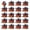 Red, variant on Milue 20-Pack Decorative Cute Shape Thumb Tack Pushpins for Photo Message Wall