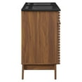 thumbnail image 5 of Modway Render Modern Wood Double Sink Bathroom Vanity in Walnut/Black, 5 of 9