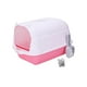 thumbnail image 4 of Caja de arena para gatos con capucha, inodoro completamente cerrado para todo tipo de arena para gatos, anti Rosa, 4 of 9