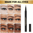 thumbnail image 4 of Bold Beautiful Cosmetics Waterproof Matte Liquid Eyeliner Pen, Black, 0.5 fl oz, 4 of 10