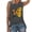 Grey, variant on Women's Tank Tops Camisole Spring Sunflower Print O Neck Sleeveless T-Shirt Vest Undershirts,White,M