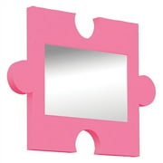 Kids' Puzzle Piece Wall Mirror, Pink