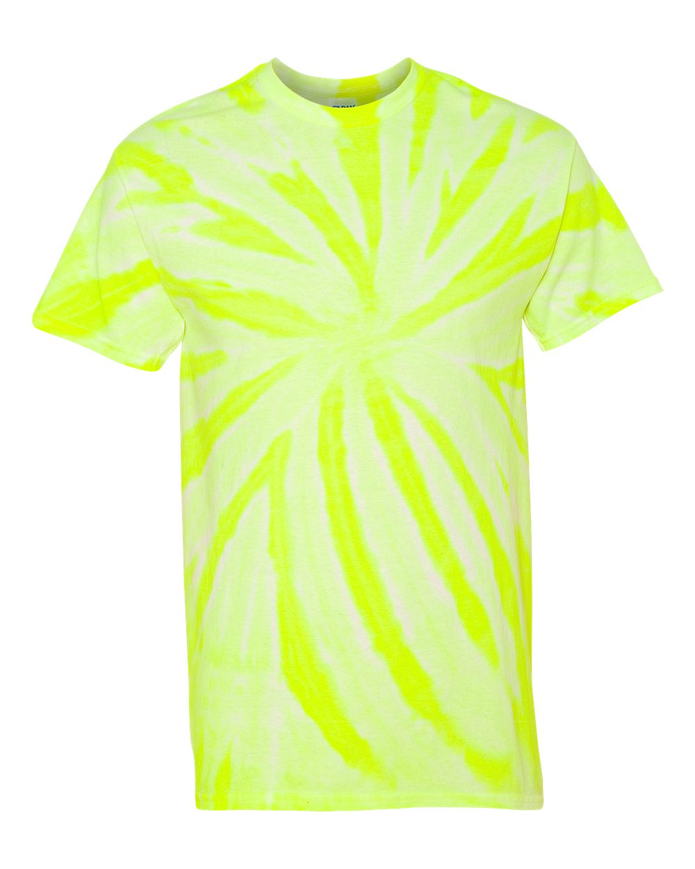 how to tie dye a neon yellow shirt
