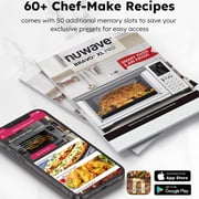 Nuwave Bravo XL Pro Smart Oven 30QT 1800-Watt Stainless Steel Convection Oven 12-in-1 Air Fryer Toaster Oven, 50-500F Multi-Layer Even Cooking Toaster Oven, Toast