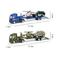thumbnail image 5 of Engineering Trailer Toys, 4PCS Mini Alloy Construction Trucks Set Cool Looking 1:64 Carrier Truck Engineering Trailer Car Toys Children's Outdoor Entertainment, 5 of 5