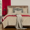 thumbnail image 3 of SIScovers Mixology Padma 6-piece Bed Cap Comforter Set with Sewn Corners Parchment Full 6 Piece Mid-Century Modern, 3 of 5