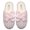 Pink, variant on Women’s Cute Comfy Bow Knot Memory Foam Slip On Big Wave Stripe Rosette House Slippers (US 5-6, Orchid)