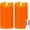 Orange, variant on Flameless Candles Light, Set of 2 6"x3" Flickering Christmas Flameless Candles with Remote & Timer, Dimmable Real Wax Pillar Candles Battery Operated, Green Candles for Home Xmas Decor
