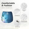 thumbnail image 6 of Lsque Butterflies And Waterlily In Water Printed Women's Running Shorts with Liner Pockets,Elastic Quick Dry Workout Athletic Gym Yoga Shorts,Womens High Waist Shorts-Large, 6 of 9