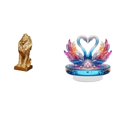 thumbnail image 1 of Figura de león, escultura de cisne, estatua de ganso, adorno animal de resina acrílica. Ideal para regalar o decorar el hogar., 1 of 8